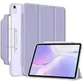 Fintie Hülle für iPad Air 5 Generarion 2022/ iPad Air 4 Generation 2020, iPad Air 10.9 Case Cover - [Magnetverschluss] Leichte Standhülle mit Durchscheinend Mattierter Rückseite, Violett