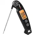 ThermoPro TP605 Instant Read Digital Meat Thermometer for Cooking, Waterproof Food Thermometer with Backlight & Calibration, Digital Probe Cooking Thermometer for Kitchen, Outdoor Grilling and BBQ