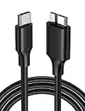 UGREEN Cable USB C Disco Duro, Cable USB Tipo C a Micro-B 5V 3A 15W, Cable de sincronización Alta Velocidad para Disco Duro Externo SSD HDD WD My Passport/Elements,Toshiba Canvio, Seagate Expansion