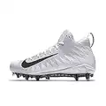 Nike Men's Alpha Menace Pro 3 Mid Football Cleat Size 14 (White)