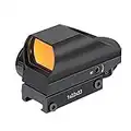 Feyachi RS-25 Reflex Sight with 4 Reticles Patterns Red Dot Sight 11 Levels of Brightness Settings Water Resistant