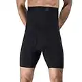 UxradG Pantalones moldeadores de cuerpo para hombre, pantalones de faja, pantalones de sauna adelgazantes, calzoncillos bóxer para el vientre para bajar de peso, sauna y sudor (talla XXL)