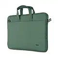 Trust Bologna Slim Eco Borsa per Laptop fino a 16", Borsa per Laptop Sostenibile in Plastica Riciclata, con Tracolla, Custodia per Viaggio, Lavoro, Ufficio, Scuola - Verde