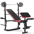 Banc Musculation Complet Multifonction, Bancs de Musculation Réglables Pliable Inclinable Fitness Pour Entrainement Complet, Banc Musculation Complet SY-5430B