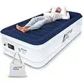 Active Era Matelas Gonflable 1 Personne, Lit pneumatique avec Pompe Électrique et Oreiller Intégrés, Camping, Trekking - 99 x 191 x 53 cm