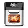 whall Air Fryer,13QT Air Fryer Oven,Family Rotisserie Oven,1700W Electric Air Fryer Toaster Oven,Tilt led Digital Touchscreen,12-in-1 Presets for Baking,Roasting, Dehydrating,with Accessories