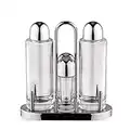 Alessi 5070 dispensador de aceite/vinagre Lata Vidrio, Acero inoxidable Acero inoxidable, Transparente - Dispensador de aceite/vinagre (175 mm, 80 mm, 2 pieza(s))