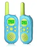 Gemokrt Walkie Talkie Niños, Walkie Talkie Niños Bateria con 22 Canales, Linterna, Rango De Comunicación De 3km, Walkies para Niños Edad 3+ Niños, Niñas, Regalos Navidad Niños, para Camping