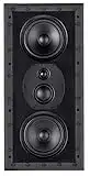 Monolith THX-365IW THX Ultra Certified 3-Way in-Wall Speaker, 1in Silk Dome Tweeter with Neodymium Magnet and Copper Shorting Ring, for Home Theater, Easy Install Black