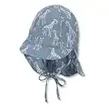 Sterntaler Schirmmütze m. Nackenschutz 1612130 Gorro para Clima frío, Blau, 49 para Bebés