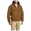 Carhartt Men's Big & Tall Quilted Flannel Lined Sandstone Active Jacket J130,Carhartt Brown,X-Large Tall