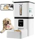 DoHonest Automatic Dog Feeder with Camera, 8L Smart 5G WiFi Cat Feeder 1080P HD Video Night Vision 2-Way Audio APP Control S15
