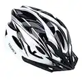 TOONEV Cycling Bike Helmet, CPSC Safety Certified - Integrally Sport Mountain Bicycle Ride Adjustable Lightweight Helmet for Men Women Adult - Suitable for Head Circumference 55-62 cm (Black White)