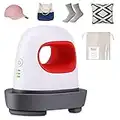 Mini Heat Press Machine, wintfarm Heat Press Machine Small Heating Transfer Press for HTV Iron-on Vinyl Projects T-Shirts Shoes Hats Pillow Crafts, Easy to Use, Red