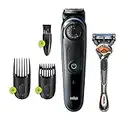 Braun - 81705178 - BT3240 Tondeuse Barbe et Cheveux, 39 Réglages de Longueur, Noir/bleu