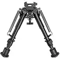 CVLIFE 6- 9 Inches Tactical Rifle Bipod Adjustable Spring Return with Adapter