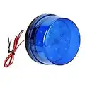 12V Azul señal de Alarma, Alarma de luz estroboscópica de LED Azul luz Intermitente sin Sonido + A Prueba de explosiones, Utilizado en el Campo para el Sistema de Alarma de Seguridad para el hogar