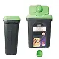 Pet Dry Food Storage Bin Container Dog Cat Animal Bird Seeds Storage Box Tub (Green)