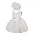 Lito Angels Vestido de Bautizo para niña con Diamantes de imitación, para Bautizo, Boda, Vestido de Flores, 2-3 años, Ivory