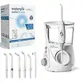 Waterpik Ultra Professional Water Flosser with 7 Tips and Advanced Pressure Control System with 10 Settings, Dental Plaque Removal Tool, White (WP-660UK) (2pin UK Bathroom Plug) - Packaging may vary