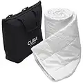 Cura Pearl Classic 150x210 11kg Premium Cotton Weighted Blanket — Heavy Weighted Duvet — Insomnia Stress Anxiety Relief, White