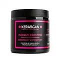 Kerargan - Mascarilla capilar con queratina para regenerar y fortalecer el cabello - Cabello seco y dañado - Sin sulfatos, parabenos ni silicona - 500 ml