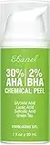 Ebanel 30% AHA 2% BHA Chemical Peel Exfoliant Gel, Face Peel with Glycolic Acid, Salicylic Acid, Lactic Acid, Green Tea, Chamomile for Acne Scars, Dark Spots, Wrinkles, Fine Lines