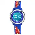 Venhoo Kids Watches for Boys and Girls 3D Cartoon Waterproof 7 Color Lights Children Toddler Wrist Watch Gifts for Little Boys Child