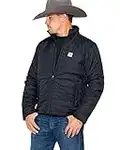 Carhartt Herren Rain Defender® leichte, isolierte Jacke, Schwarz, XL