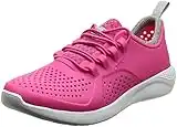 Crocs Literide Pacer K, Scarpe da Ginnastica, Rosa (Electric Pink/White), 30/31 EU