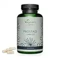 Integratore PROSTATA Vegavero® | 180 capsule | 100% Naturale | con Serenoa Repens, Epilobio, Ortica e 50% Zucca | Titolato in Acidi Grassi: 80% Saw Palmetto | per Vie Urinarie Uomo | Vegan