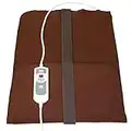 Natural Relief Extra Large Digital Moist Heating Pad with Coral Sand - Automatic Moist Heat - Auto Shut Off - Strap - Negative Ion (27"x14")