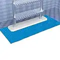 Jimtuze Tapis d'échelle de Piscine, Tapis de Protection pour échelle de Piscine, Tapis d'escalier Protecteur à Texture antidérapante pour piscines Hors Sol, 9 x 35,4 Pouces