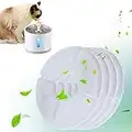 ele Eleoption Fontaine à eau en acier inoxydable pour chat 2,4 l