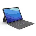 Logitech Combo Touch iPad Pro 11-inch(1st, 2nd, 3rd, 4th gen - 2018, 2020, 2021, 2022)Keyboard Case - Detachable Backlit Keyboard,Click-Anywhere Trackpad, QWERTY UK English Layout - Grey