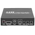 Garsentx Adattatore convertitore Scart/HD a HD, Adattatore Audio Video Professionale 720P/1080P, Scatola convertitore analogico Digitale Video Scart/Hdmi a Hdmi(EU)