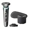 Philips Norelco Exclusive 9800 Rechargeable Wet & Dry Electric Shaver with Quick Clean, Travel Case, Pop up Trimmer, Charging Stand, S9987/85