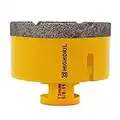 HIGHDRIL Diamond Core Drill Bit,3"(75mm) with 5/8-11 Thread Dry Drilling for Porcelain Tile Ceramic Granite Marble Stone Masonry Brick