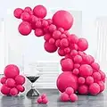 PartyWoo Ballons Roses, Paquet de 102 Ballons Roses de 18 pouces 12 pouces 10 pouces 5 pouces pour Hot Fuchsia Balloon Garland Arch Kit Thème Fête Anniversaire Mariage