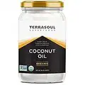 Terrasoul Superfoods Extra Virgin Organic Coconut Oil, 2 Pounds (Glass Jar)