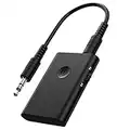 Trasmettitore Ricevitore ANSTA, 2-in-1 adattatore Aux wireless 3.5mm, supporto connessione multipunto, trasmissione audio per auto