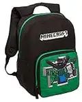 Minecraft Zaino per bambini adulti grande scuola collage lavoro laptop borsa zaino da gioco regalo per giocatore, Nero , Taglia unica, Zaino