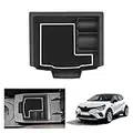 GAFAT Renaul-t Captur 2 | E-Tech | Hybrid 2020-2022 2023 Caja de Almacenamiento para Consola Central, Captur 2 Reposabrazos y Bandeja, Compatible con Renault Captur 2 Accesorios (Blanco)