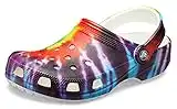 Crocs Unisex Classic Tie-dye Clogs, Multi, 7 UK Men/ 8 UK Women