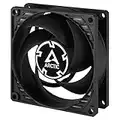 ARCTIC P8 Silent - 80 mm Case Fan, Pressure-optimised, Very quiet motor, Computer, Fan Speed: 1600 RPM - Black