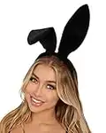 Velvet Black Bunny Ears Headband for Party Favors Halloween Cute White Rabbit Ear Hair Bands Holiday Birthday Decoration