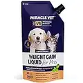 Miracle Vet High Calorie Weight Gainer for Dogs & Cats - 2,400 Calories (1 Bottle - 16 oz)
