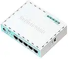 Mikrotik RB750GR3 Routeur connecté Gigabit Ethernet Turquoise, Blanc