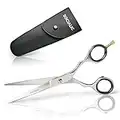 Socialic Hair Scissors incl. case - Sharp Hair Cutting Scissors (16.5 cm) Made of Carbon Steel for Hair Styling and as Beard Trimmer | Professional Hairdressing Scissors for Women, Men and Children