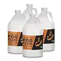 Froggy's Fog Halloween and Party Fog Fluid, High Output Long-Lasting Fog Juice for 400-1500 Watt Water-Based Fog Machines, Great for Pro and Home Haunters, Theatrical Effects, DJs, and More, 4 Gallons